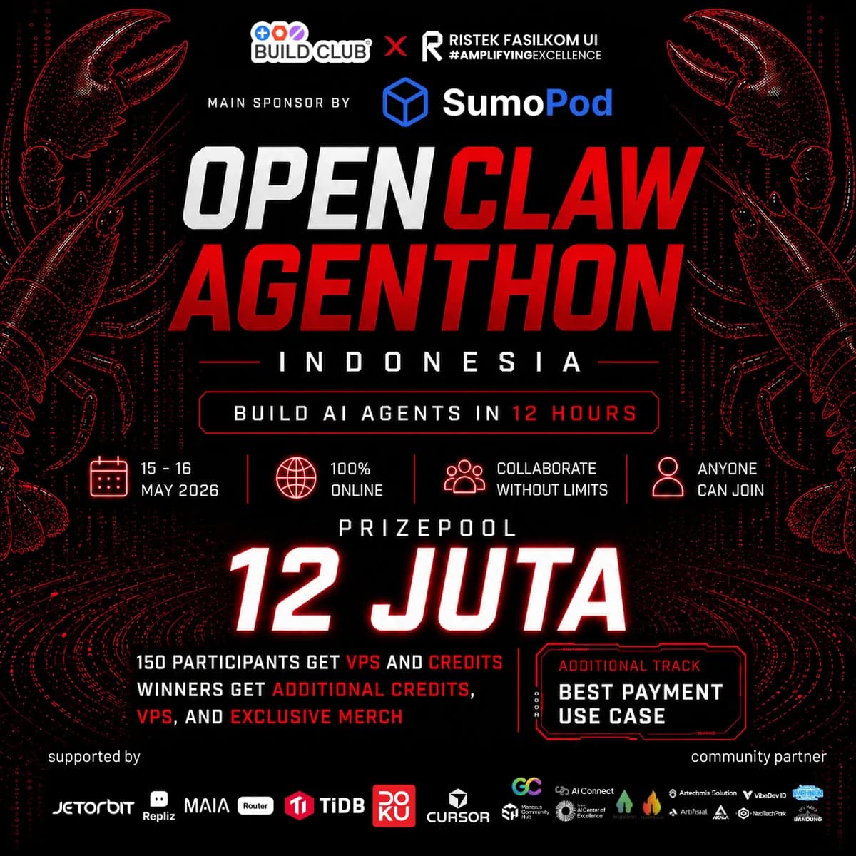 OpenClaw Agenthon Indonesia: Aurelius Ivan Wijaya sebagai co-host hackathon agent-building bersama Build Club